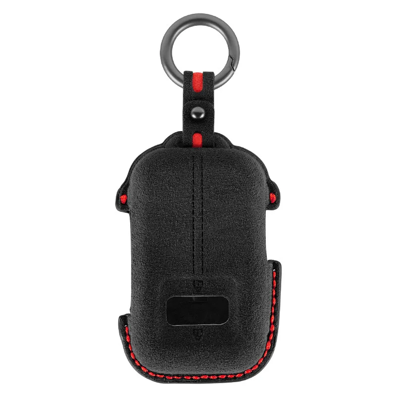 Premium Suede Leather Key Cover Case for Zeekr 9X (2024) - Protective Key Fob Shell Keybag Keychain 5
