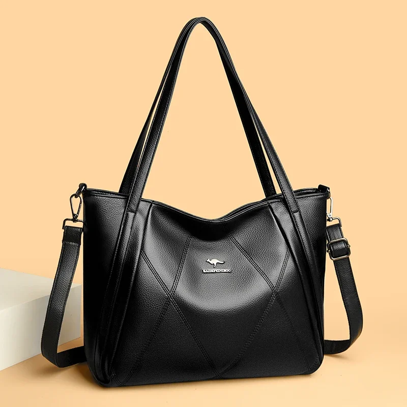 

Genuine Luxury Purses Handbags Fashion High Quality Soft Leather Shoulder Crossbody Bags for Women Large Tote 2024 Sac A Main