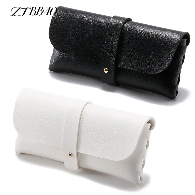 

1PCS Portable Sunglasses Pouch Retro Literary Simple Soft Faux Leather Birthday Gifts Glasses Holder Reading Glasses Case PU Bag