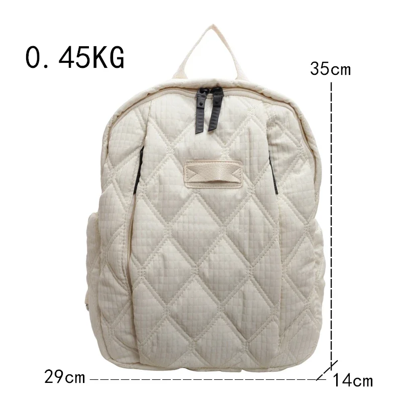 Meninas moda tendência leve algodão sacos de viagem para ultraleve inverno espaço quente para baixo mochila feminina escola mochila sacos