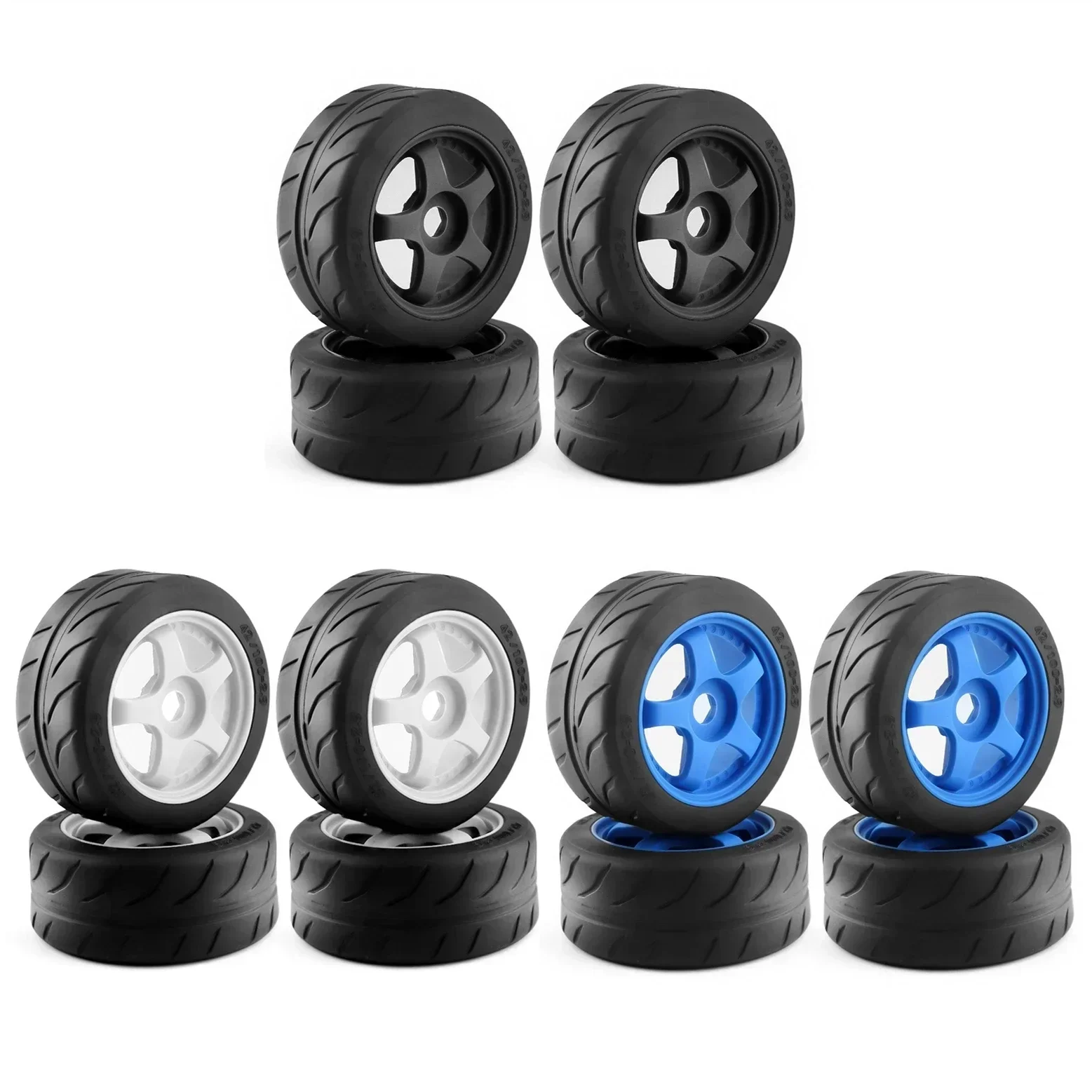 

GGRC KKRC 4pcs 5-Spoke 100x42mm 42/100 Tire Tyre 17mm Wheel Hex for Arrma 1/7 Infraction Limitless Felony RC Car Upgrade Parts A