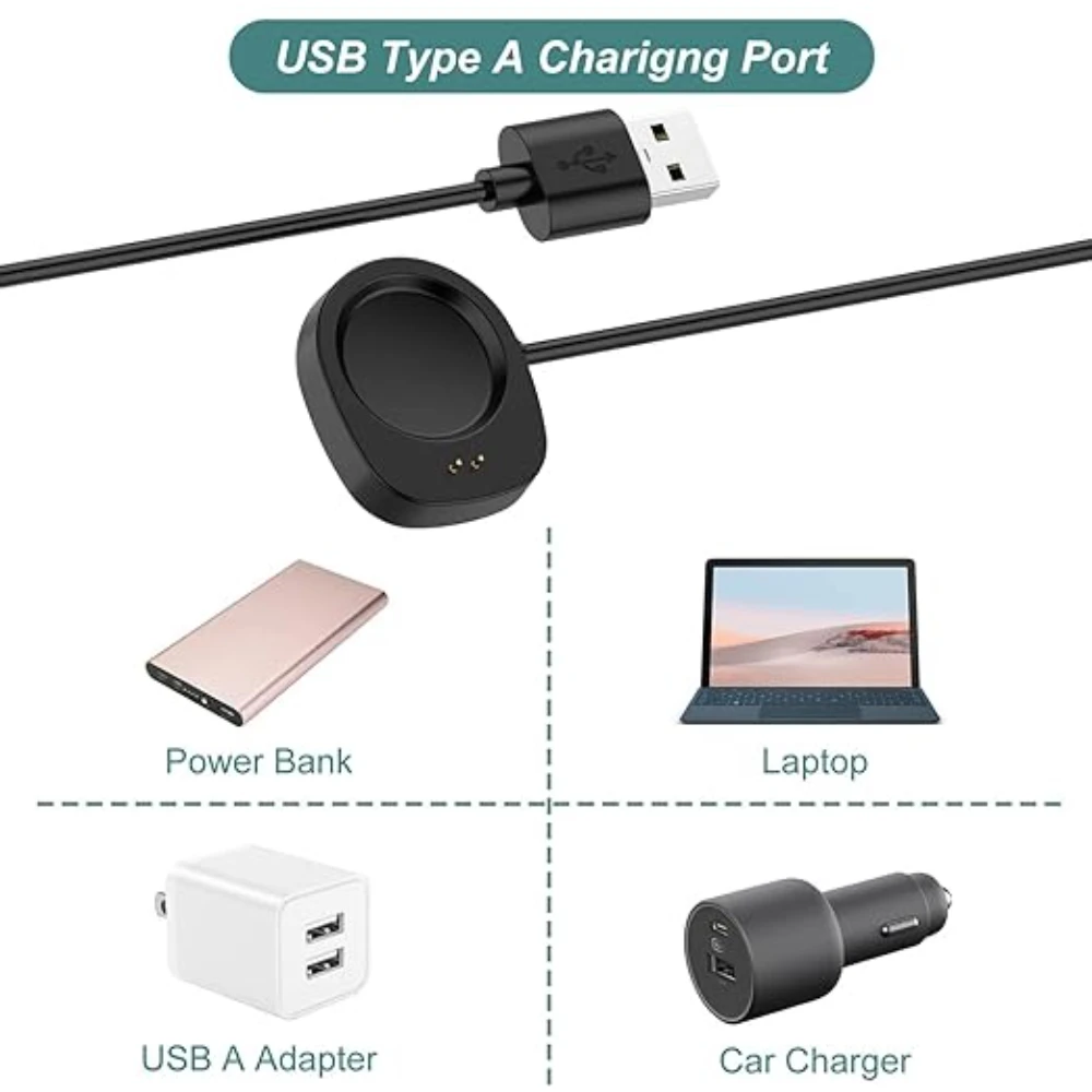 For Amazfit T-Rex 3/Balance 2/1 USB smartwatch charger replacement charger charging cable image 4