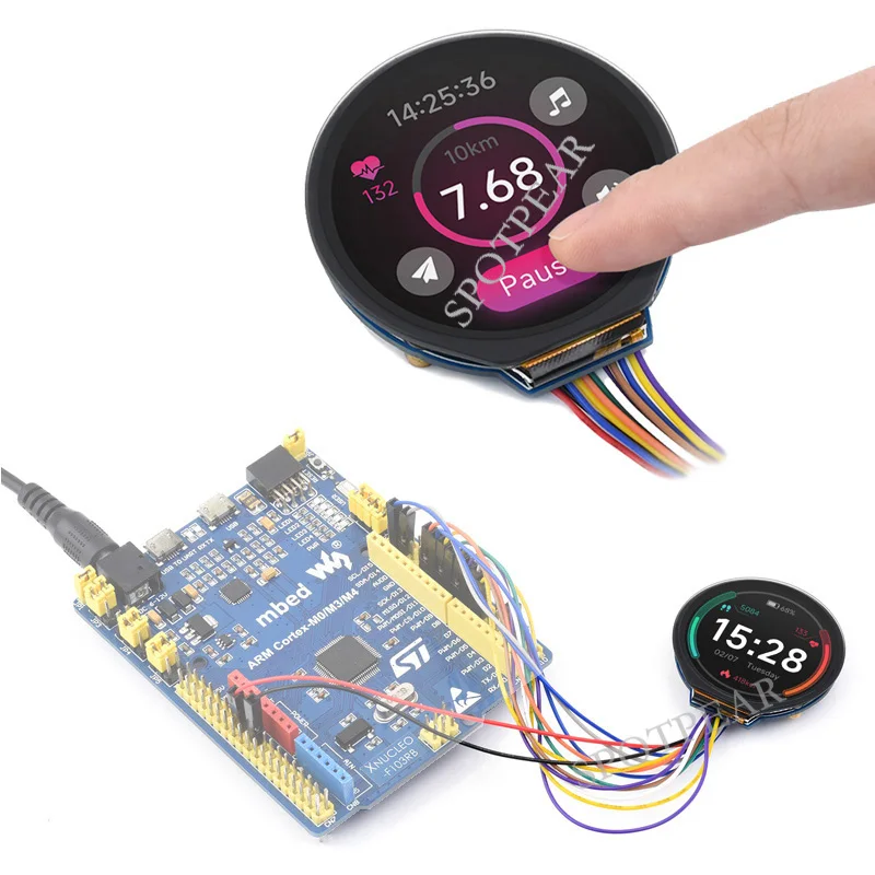 Raspberry Pi Pico 1.28inch Round LCD Display Module with Touch Screen 240×240 Resolution For Arduino/Raspberry Pi/STM32