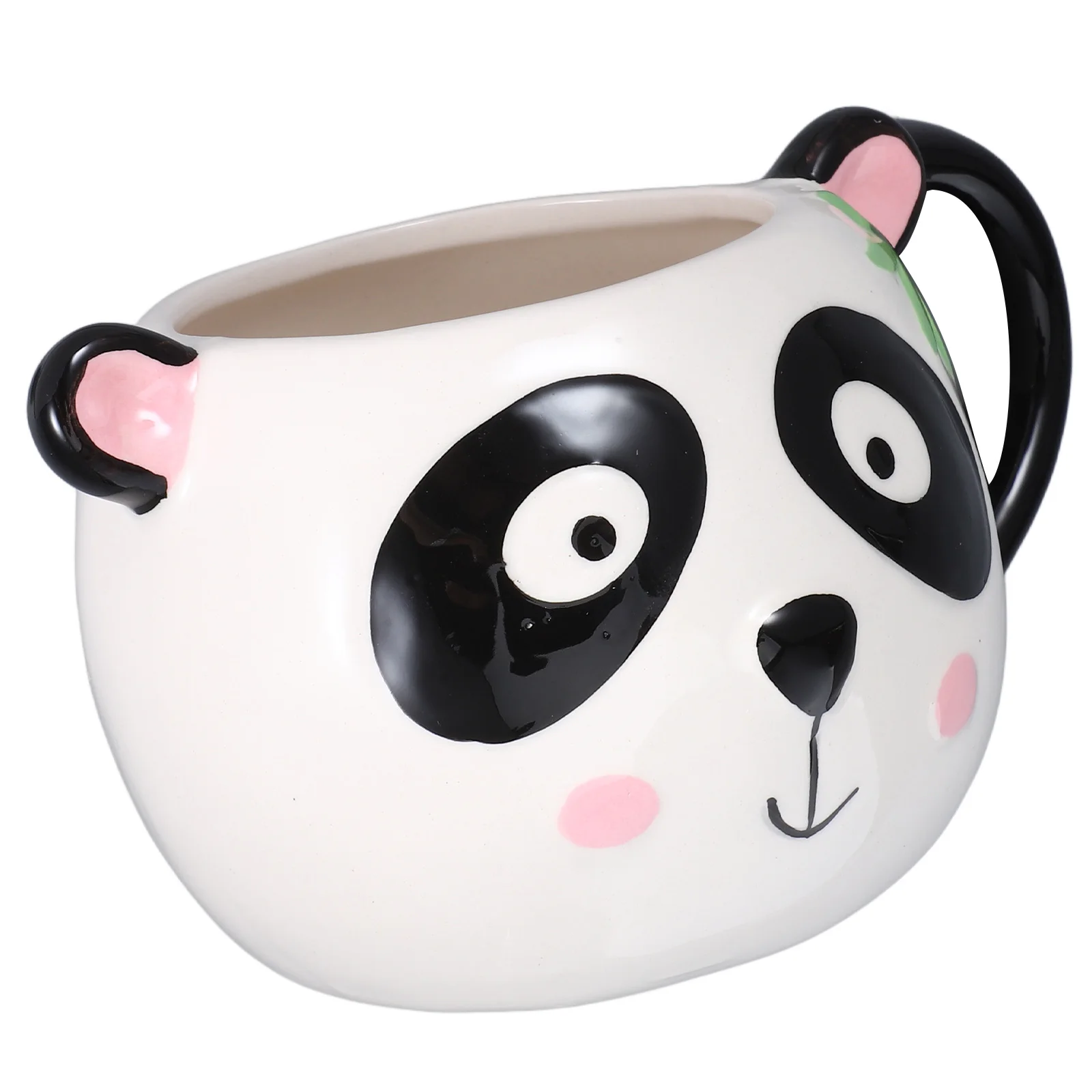 

Panda Molding Ceramic Cup Adorable Coffee Mug Tea Milk Soup Hot Drink Lightweight Portable Smooth Edges Easy Clean Home Office