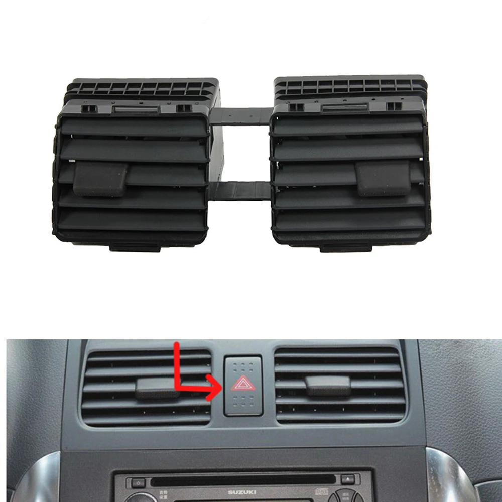 Car Front Dashboard Center Air Vent Outlet Conditioner Cover Console Middle Dash Board Panel Trim For Suzuki SX4 2010-2013