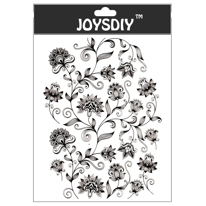 Clear Stamps News Totem of Flowers Texture Scrapbooking Material DIY Photo Cards Account Rubber Stamper Transparent Stamp Sellos