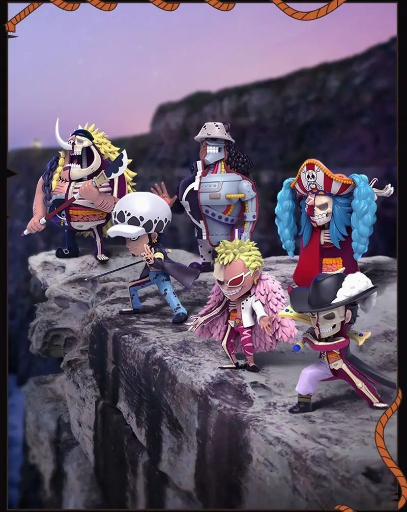 One Piece Mightyjaxx Blind Box Fourth Generation Boa Hancock Buggy Doflamingo Action Figure Anime Mystery Box Toy Gift