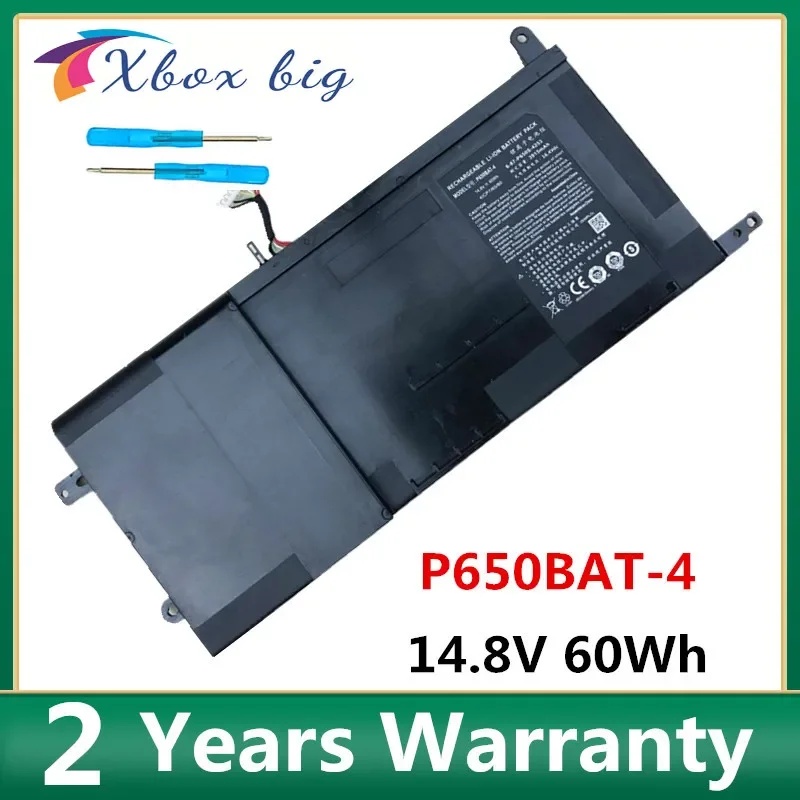 P650BAT-4 Laptop Battery For Sager P650SA Z7M Z7S2 Z8 P651SG NP8678 NP8652 NP8651 Clevo T5 T5S T7 T7-SKYLAKE-970M P650SE