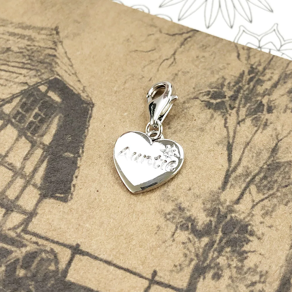 العمة القلب استرخى سحر قلادة الأزياء الأوروبية 925 فضة العلامة التجارية الجديدة العصرية هدية للنساء #5