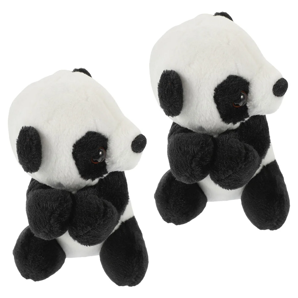 2 Pcs Photo Card Holder Office Memo Holders Panda Clip Picture Finger Kids Toy