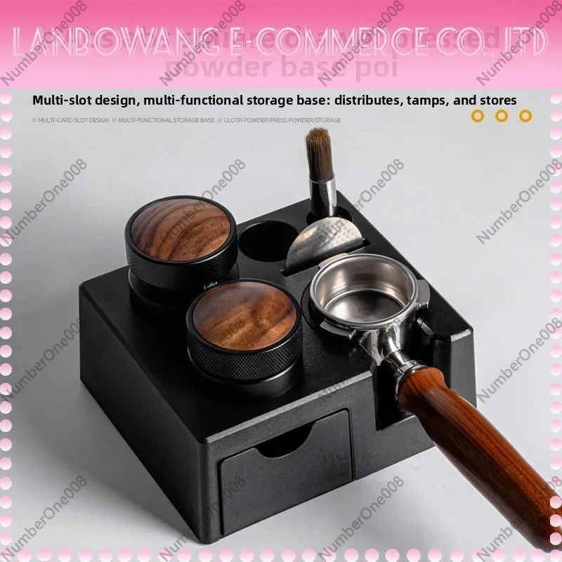 Drawer Type ABS Multi Functional Coffee Tamping Station Storage Organizer Work Station for Bar Espresso Accessories