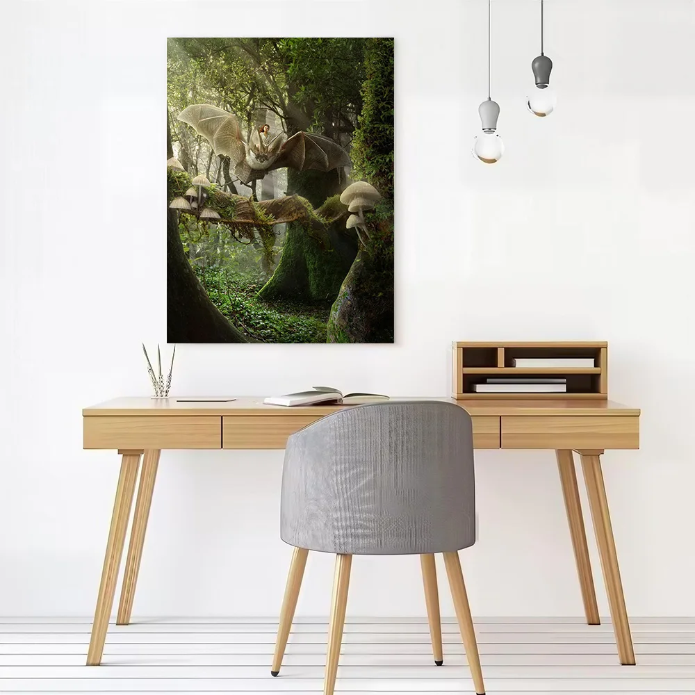 Forest Flight Printed Canvas Poster Custom Pictures Wall Art Canvas Painting for Wand Deko Home and Decoration Room Decorations