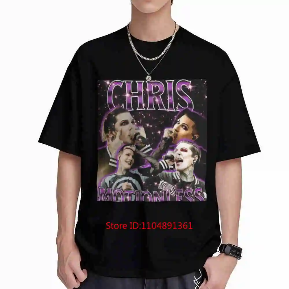 Chris Motionless Vintage Retro 90s Bootleg Short Sleeve Tee 100% Cotton T-Shirt