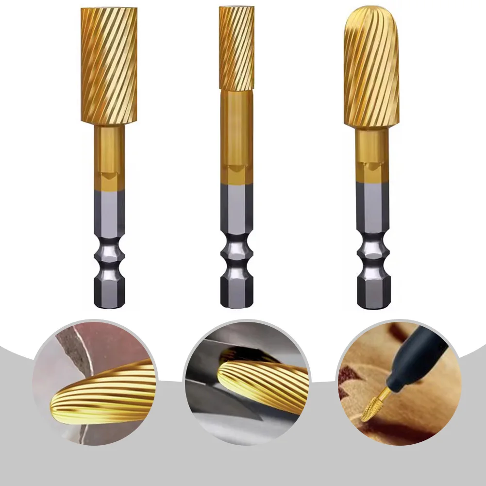 

Single And Dual-Slot Rotary Rasp Drill Bit Milling Cutter 6.3mm Shank Diameter Grinding Head Rotary File For Milling Cutter