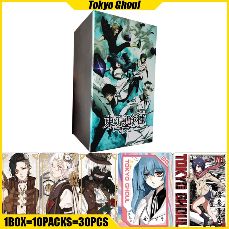 Tokyo Ghoul Cards Kaneki Ken Touka Kirishima Anime Collection Card Mistery Box Board Game Toys Birthday Gifts for Boys and Girls