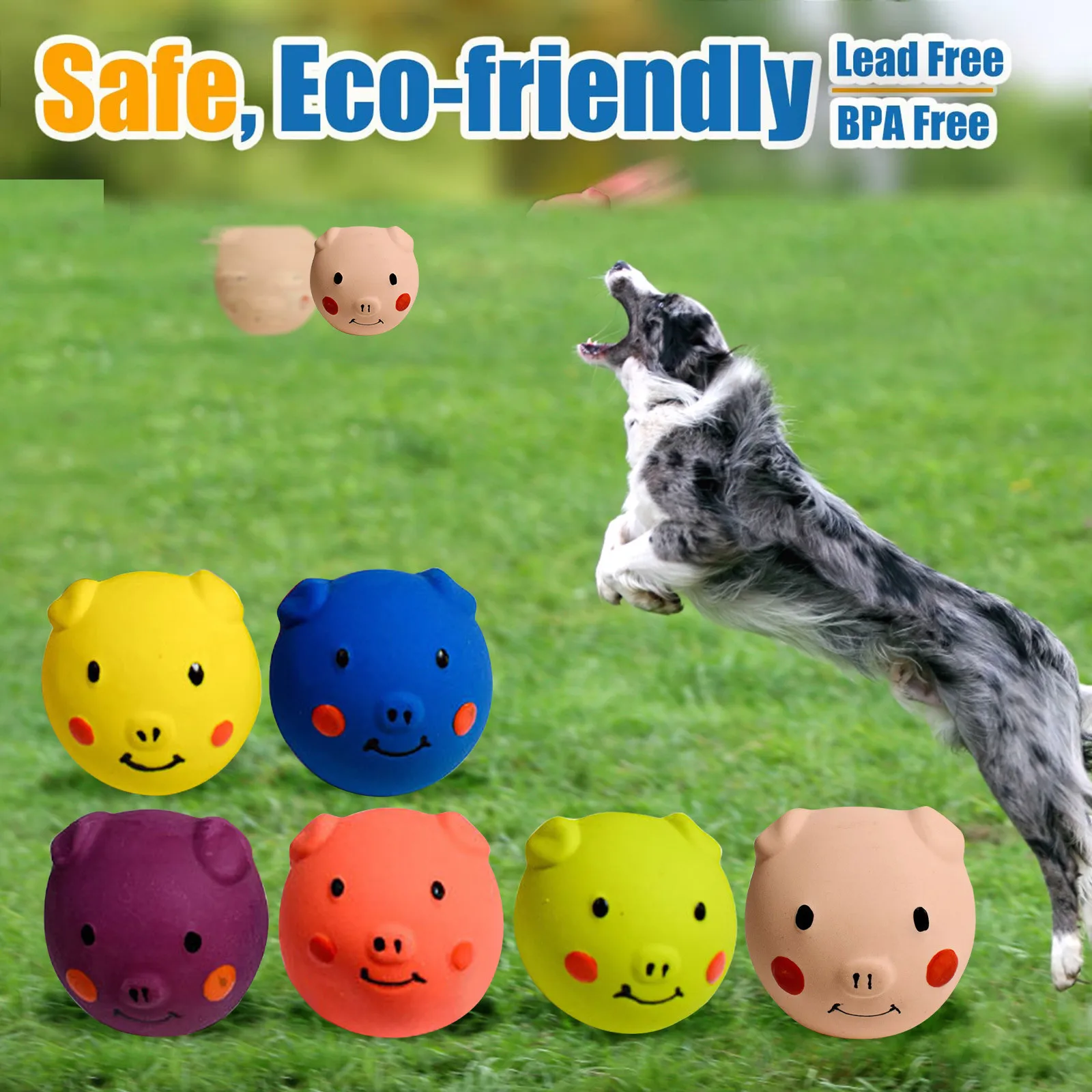 Dog Plush Soft Latex Squeaky Dog Toys For Small Dogs Breed Latex Squeaky Dog Pig Dog Toy For Chew Christmas Small Dog