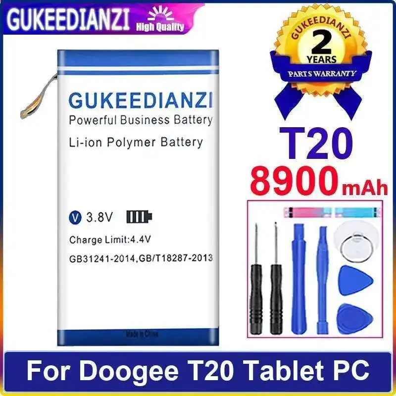 

For Doogee T20 Tablet PC Laptop Battery Lightweight Reliable Replacement 8900Mah