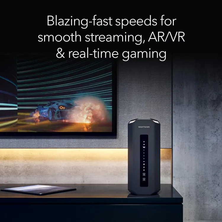 Nighthawk tri-band wifi 7 router (rs700s)-be19000 drahtlose geschwindigkeit (bis zu 19gbps)-10 gig port-abdeckung bis zu 3.500 sq. ft.