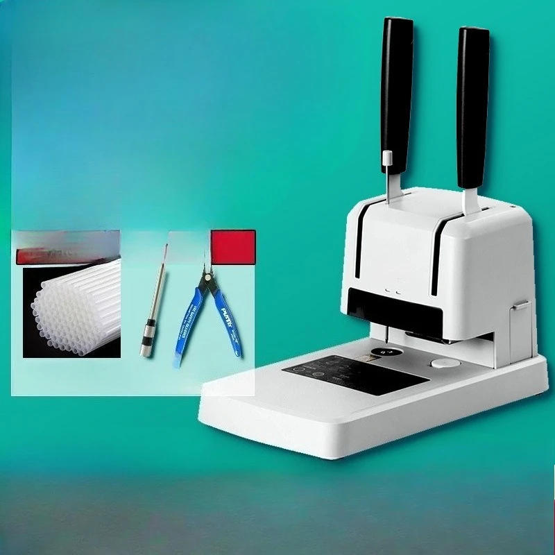 Financial voucher binding machine accounting file office bill hot melt riveting  punching