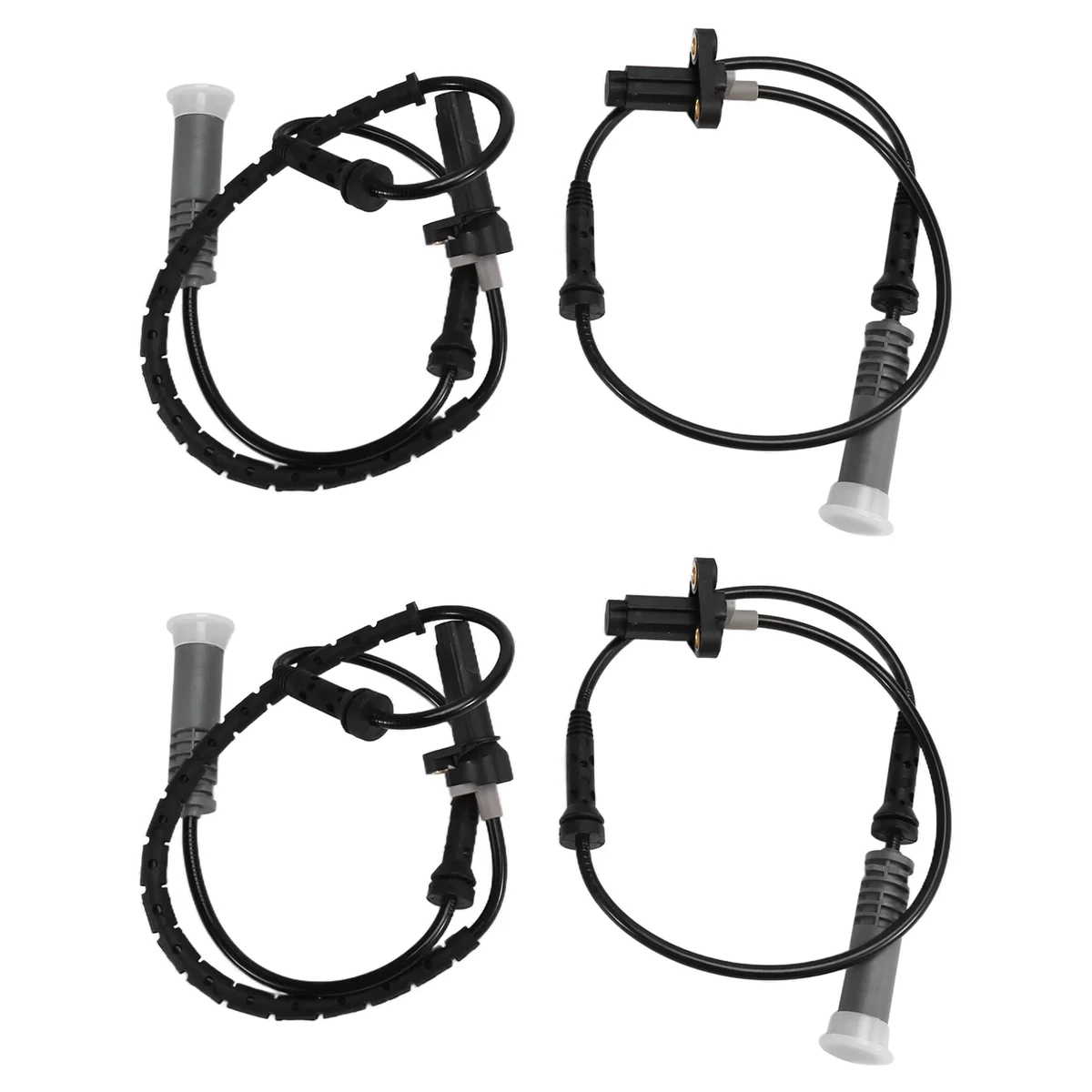 4Pcs Front Rear Letf Right ABS Wheel Speed Sensor for BMW 5 Series E39 Anti-Lock Sensor 34521182159 34521182160