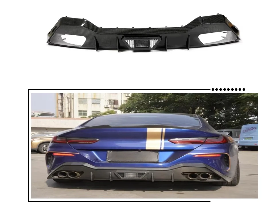 

Диффузор заднего бампера из сухого углеродного волокна G15 для BMW 8 серии G14 G15 M-Sport 2D 2018-2022 гг.