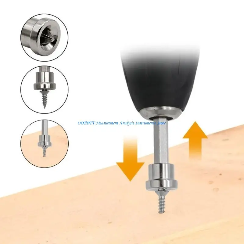 367D 25/50mm Plasterboard Positioning Screwdriver Bits PH2 1/4inch Shank Screws Locating Batch Head For Woodworking Tools