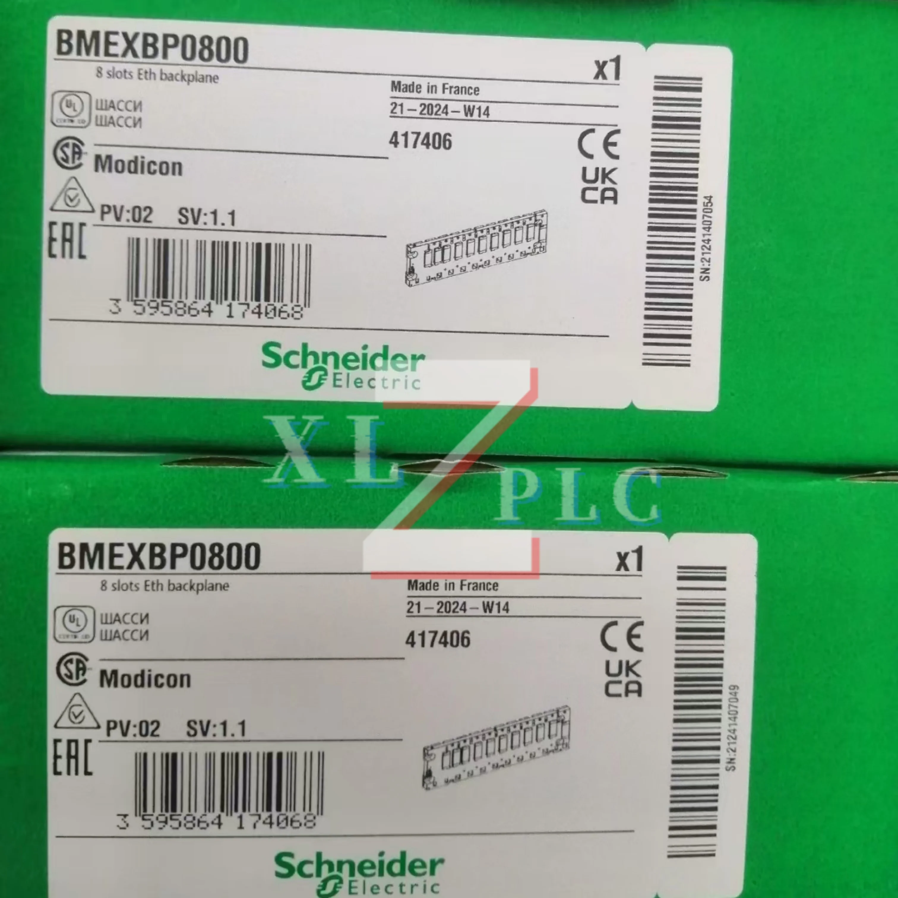 BMEXBP0800  BMXXBP1200  new in box  Backplane Module