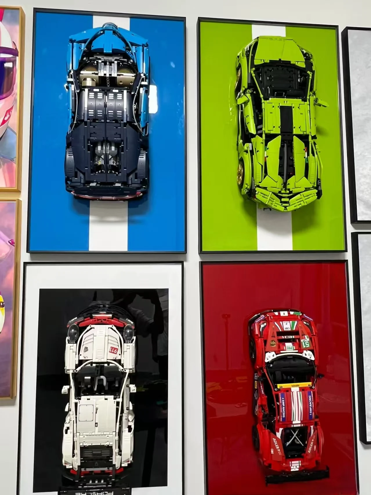 Display Wallboard for LEGO LEGO 42207 Ferrari F1 SF-24 Car Building Set,Adult Collectibles Wall Mount Frame (No Car Included) view 3