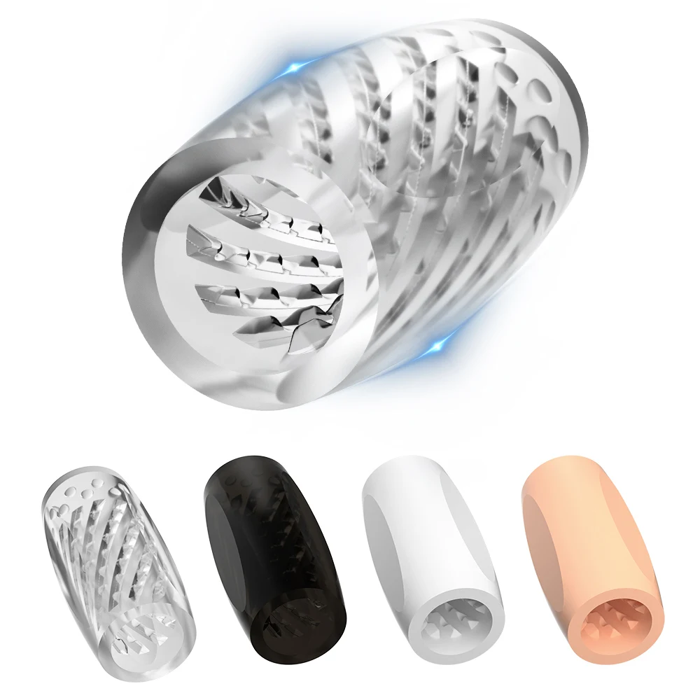 Hot Silicone Transparent Vagina Pussy Masturbation Products Men Glans Sucking Penis Pump Delayed Ejaculation  Toys Exerciser