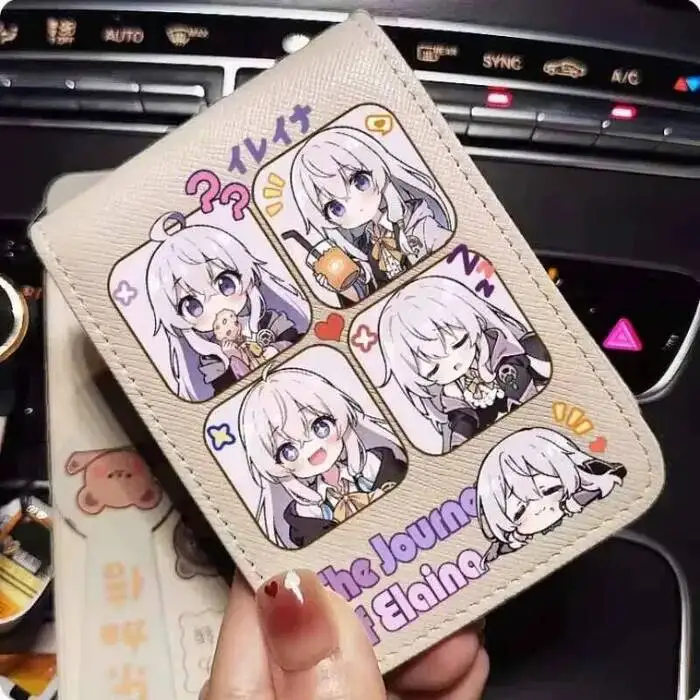 

The Journey Of Elaina Fashion Wallet PU Purse Card Cash Holder Bag Cosplay Gift B459 Anime