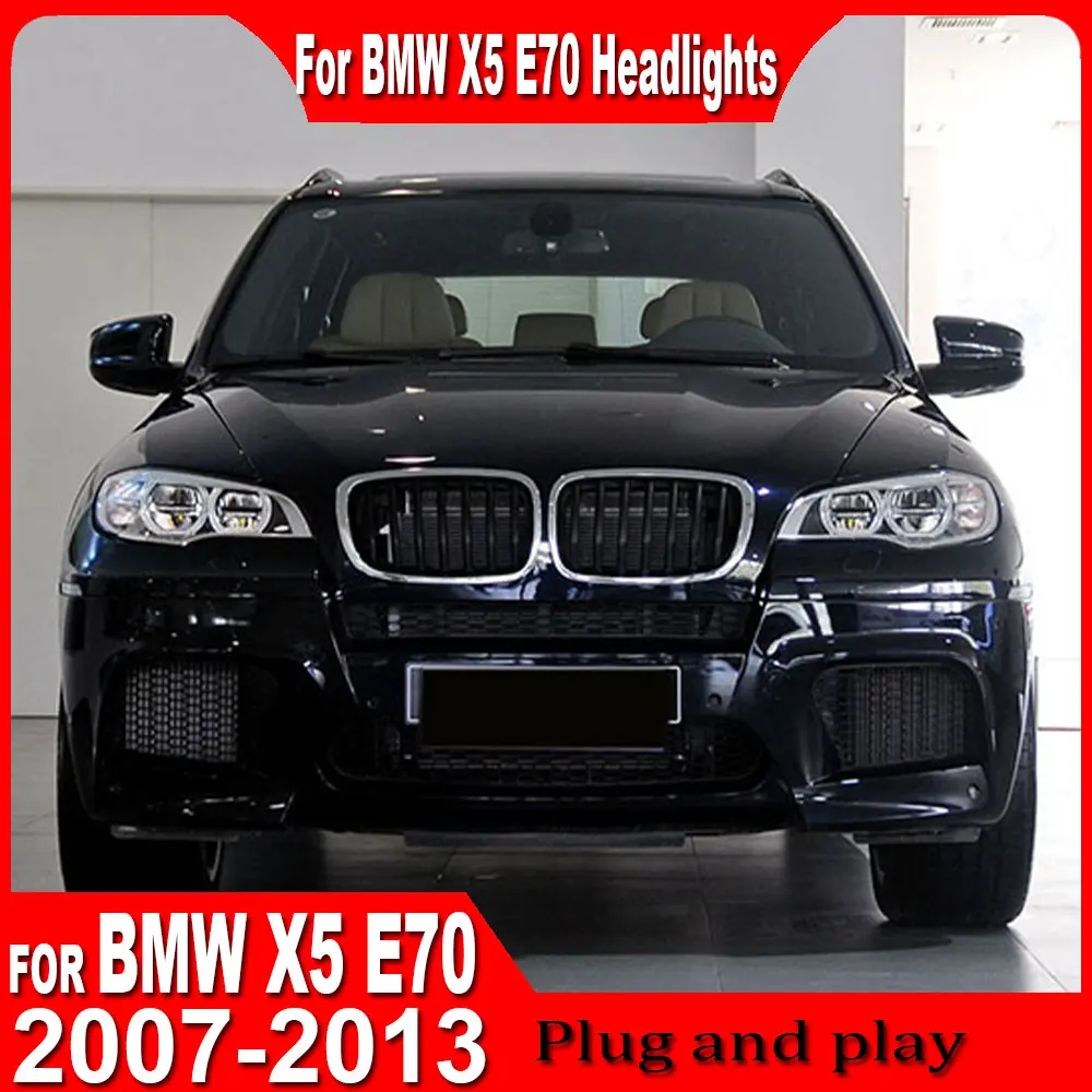 

Car Lighting Head Lamp for BMW X5 E70 LED Headlight 2007-2014 Headlights X5 DRL Turn Signal High Beam Angel Eye Projector Lens