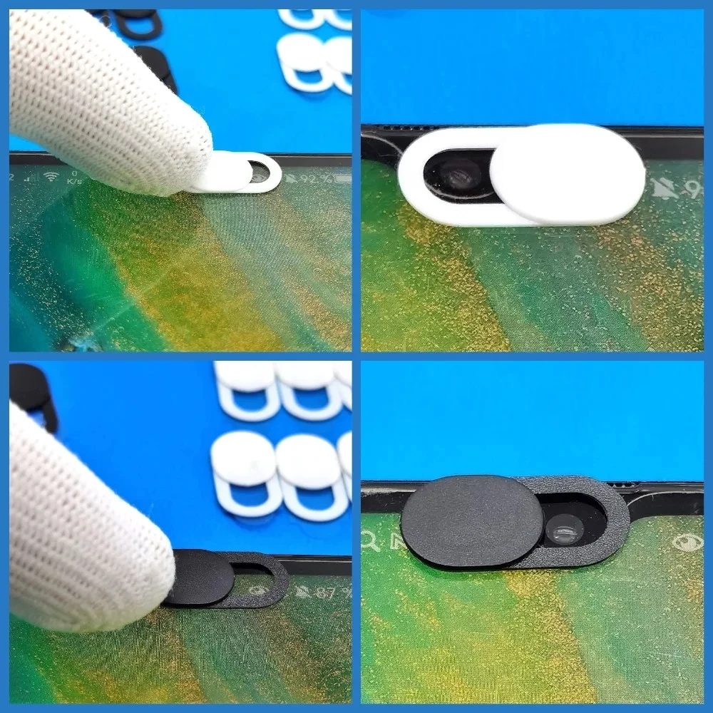 10 Stück Webcam Cover Shutter Slider Kamera Abdeckung für iPad Tablet Web Laptop PC Kamera Handy Objektiv Datenschutz Aufkleber