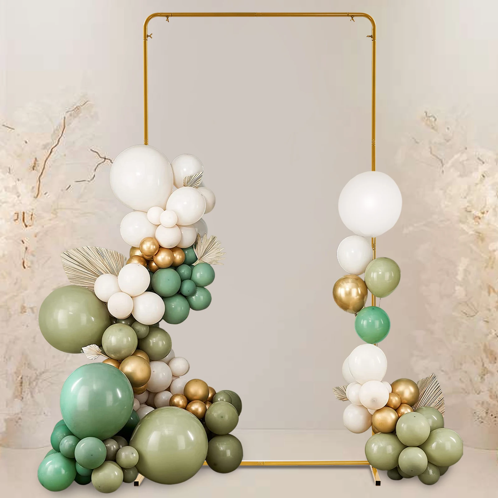 Retângulo casamento Backdrop Stand, Quadro Backdrop moderno, 1x2m