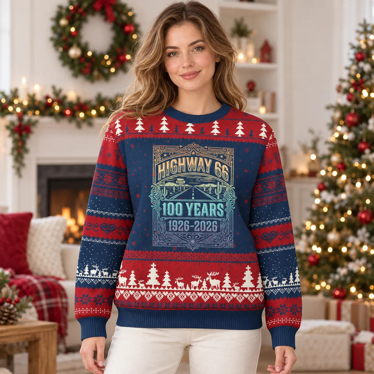 2027 Holiday Humor Ugly Christmas Sweater Funny Festive Graphics on Crewneck Sweaters for Office Parties and Xmas Gift Exchanges