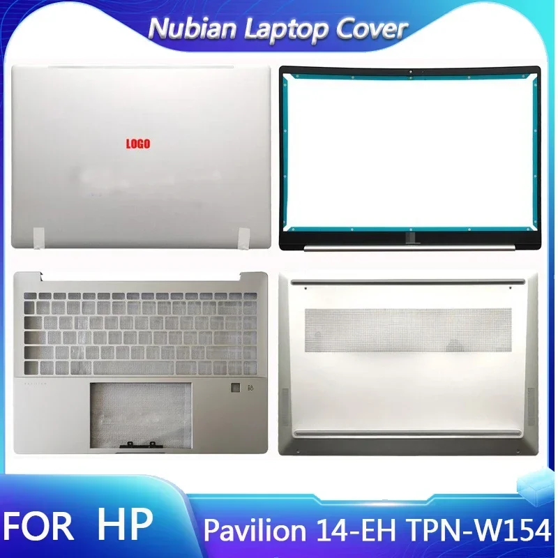 

New For HP 14 Pro Pavilion 14-EH TPN-W154 Screen Back Shell Rear Lid Keyboard Palmrest With Light Bar Laptop Host Lower Cover