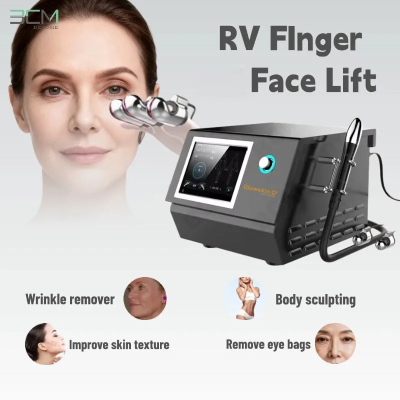 Microcurrent Magic  Golden Finger Beauty Massager Machine Body Rf Face Lifting EMS  Finger Massager R79