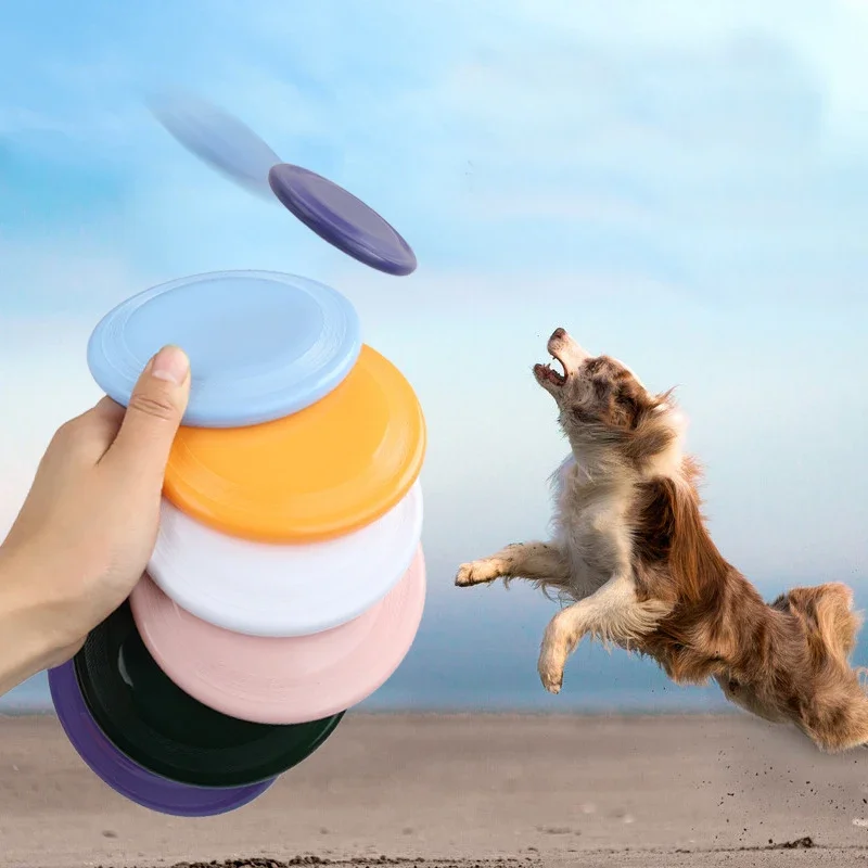 1pcs Funny Flying Saucer Dog Toy Dog Game Flying Discs Resistant Chew Puppy Training Interactive Toy Pet Training Supplies