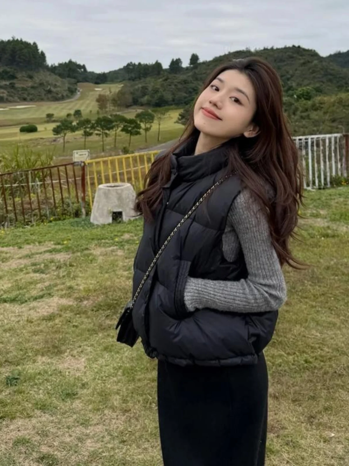 

Жилеты, толстые женские жилеты для женщин, осень 2023, вельвет, регулируемый шнурок с зубцами, свободный крой, воротник-стойка, сексуальный