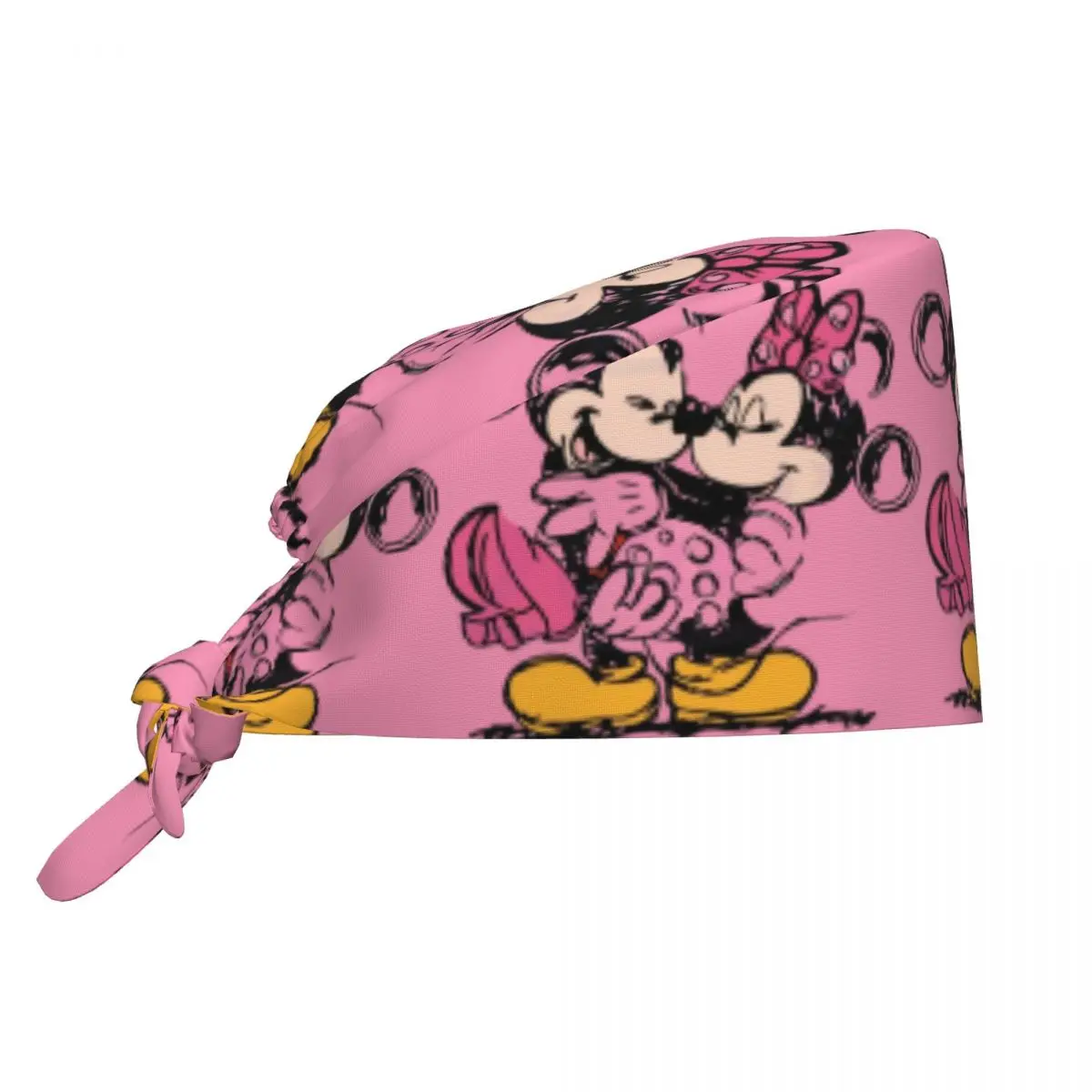 Gorro de trabajo ajustable personalizado de Mickey Mouse Minnie Mouse, gorros de fregado para hombres y mujeres, gorro de cirujano para médico de enfermería para dentista