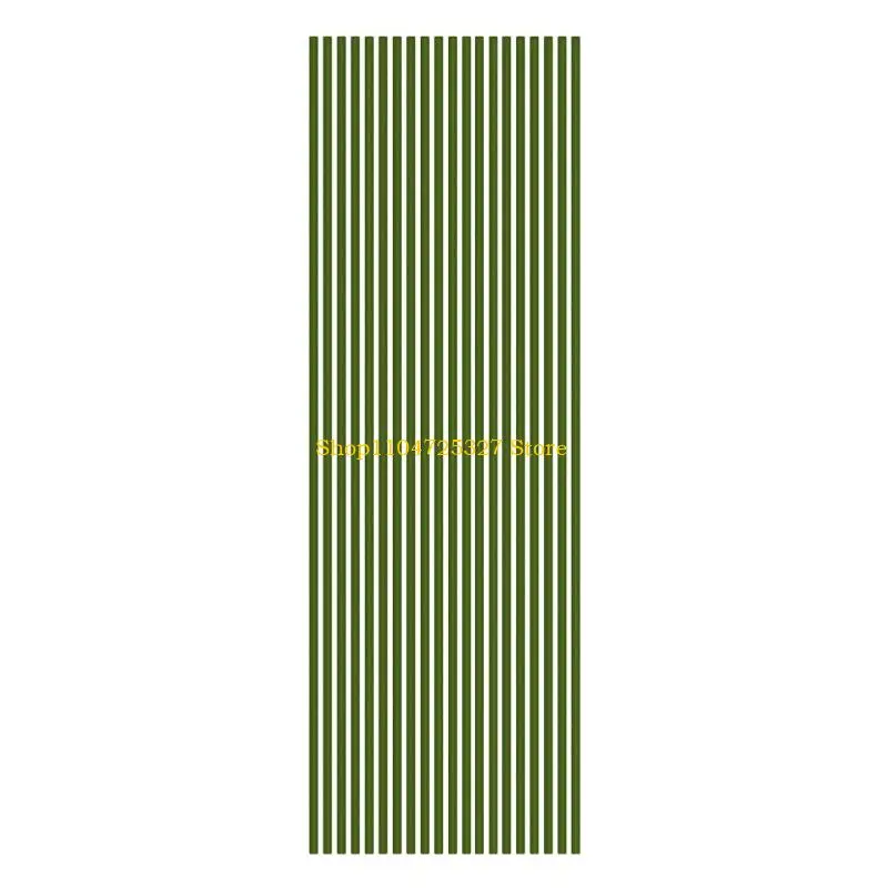 

D8KF 20pcs Plant Stakes Flexible Green Plastic And Metal Support For Indoor And Outdoor Gardening
