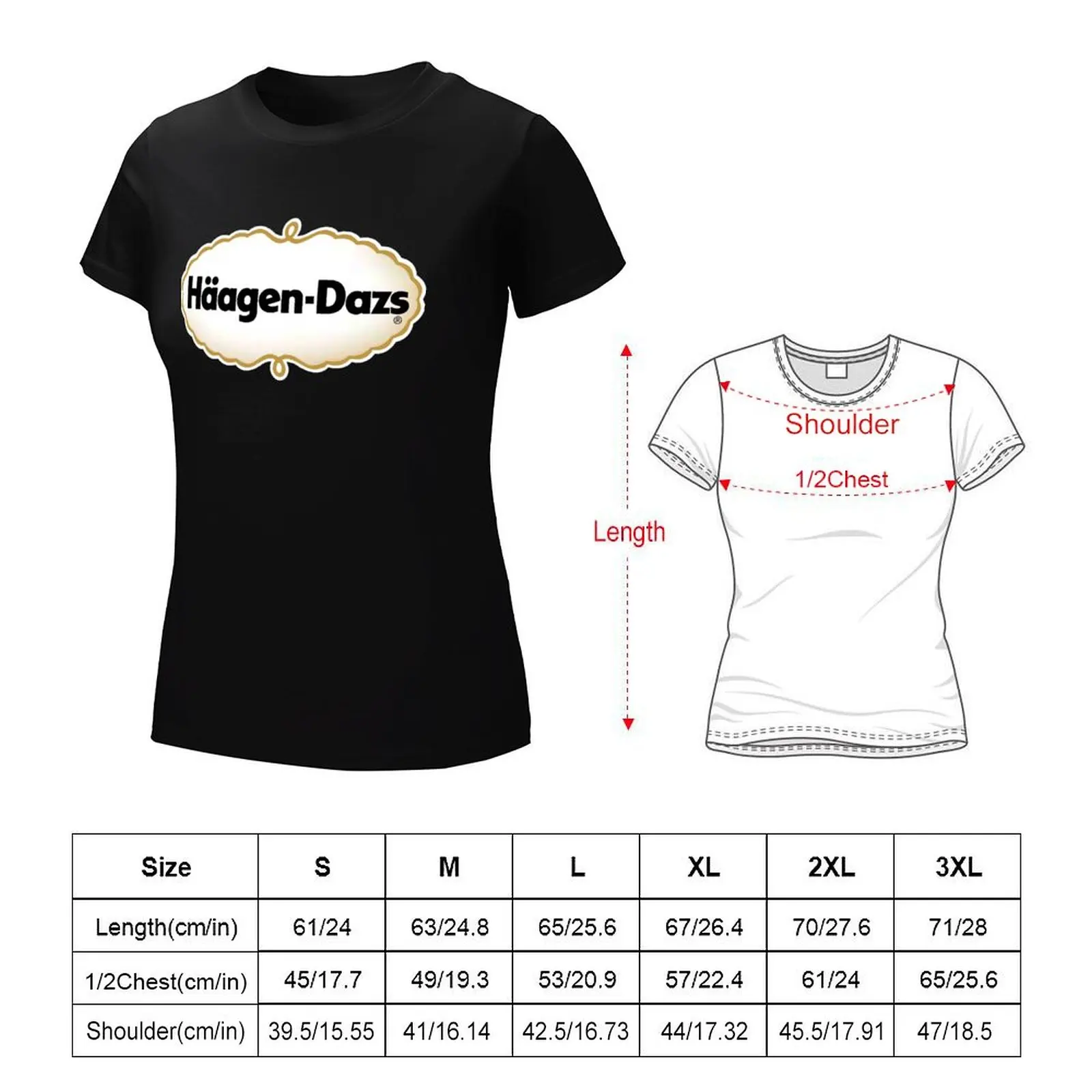 H?agen Dazs Cafe T-Shirt cute clothes plus size tops tops t shirt dress Women