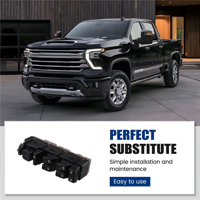 مفتاح التحكم في نافذة الطاقة AASS لسيارة تشيفي سيلفرادو 2003-2006 جي إم سي سييرا 15186208 15883319 #4