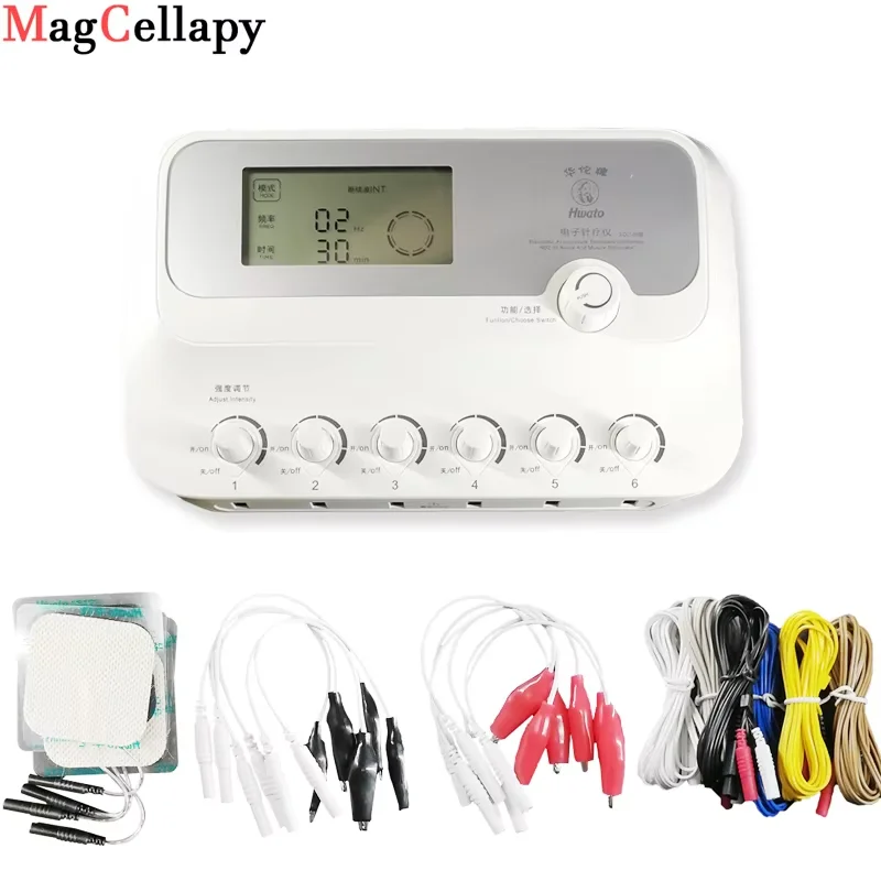 

6-Channel EMS Low Frequency Pulse Massage Instrument TENS Electroacupuncture Stimulation Needle Treatment for Neuromuscular