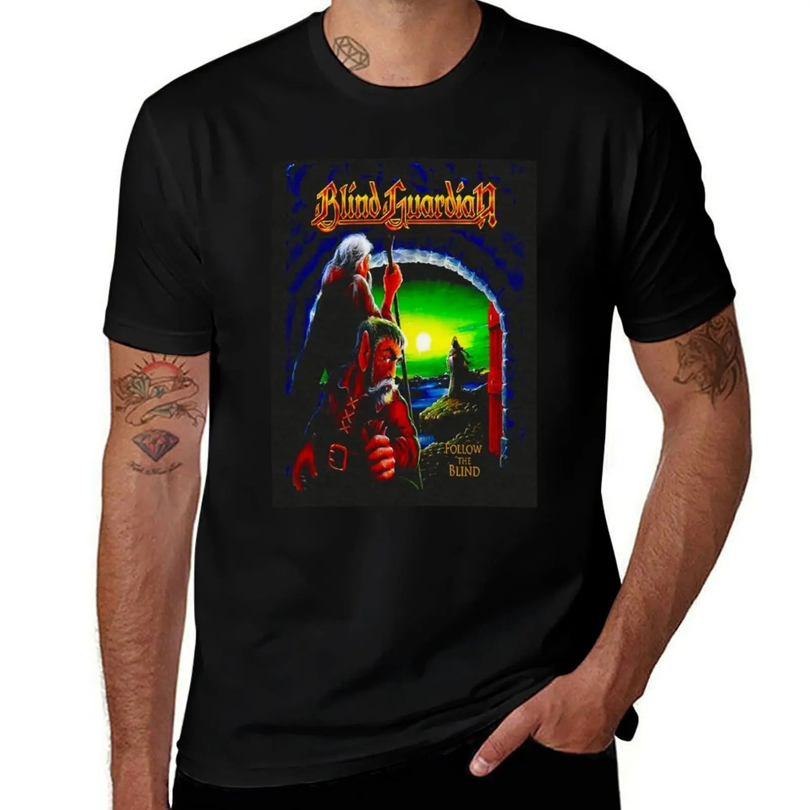 

blind guardian T-Shirt gifts for boyfriend plus size tops vintage clothes slim fit t shirts for men