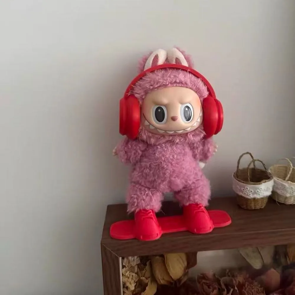 17cm Labubu Doll Winter Ski Snowboard Equipment Set Ropa Labubu V1 V3 Accessories for Display