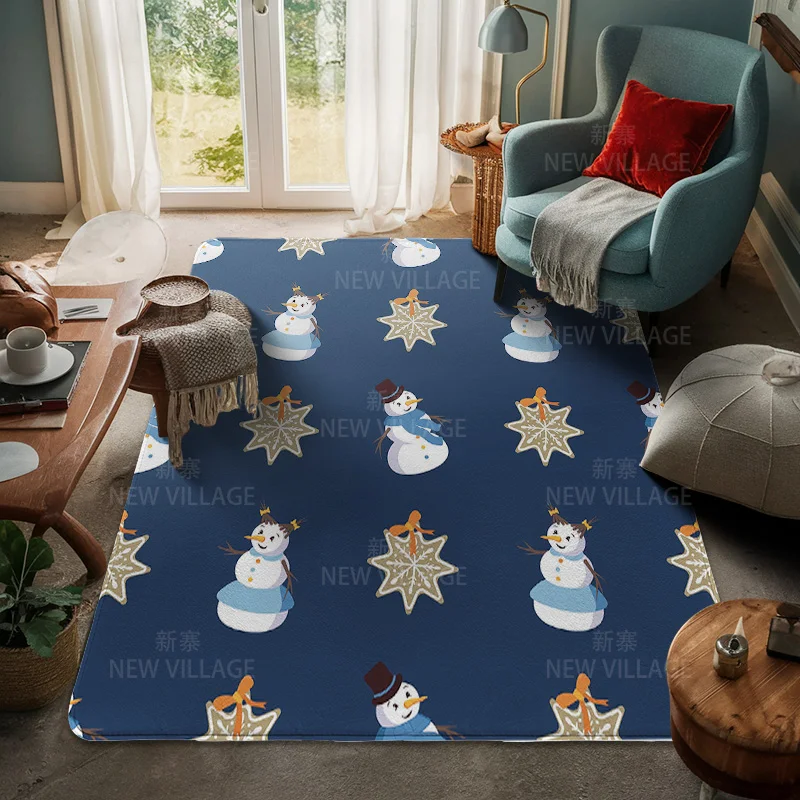 House entrance carpet Home door mat Living Room Bath Foot bathroom non-slip water absorption rugs bath Merry Christmas winter