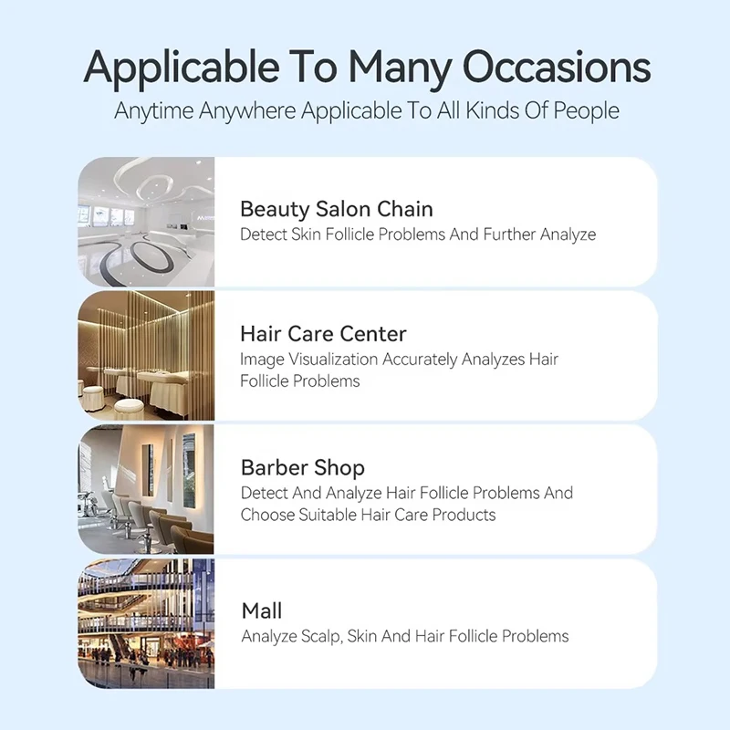 ニュースキンヘア頭皮検出器皮膚鏡テスターデジタル HD 50X/200X スキンアナライザーマシン頭皮診断スキンケアツール