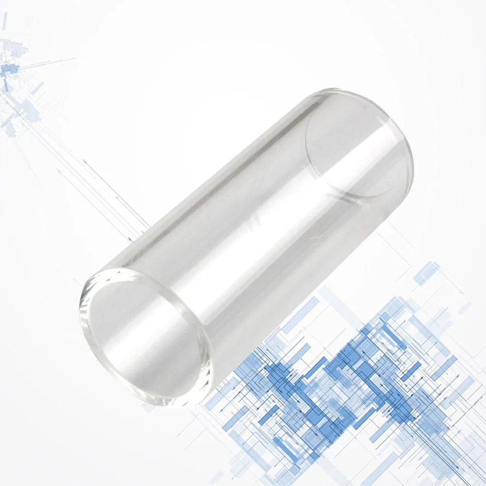 

60mm Glass Guitar Slide Bar Finger Slide for Electric Acoustic Country Jazz Blues Banjo Ukulele Clear Bright Sustain Harmonics