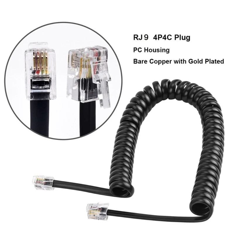RJ9 RJ11 4P4C Telephone Cable High Compatibility Ensures Stable Connection And Easy Installation For Lindlines F19E