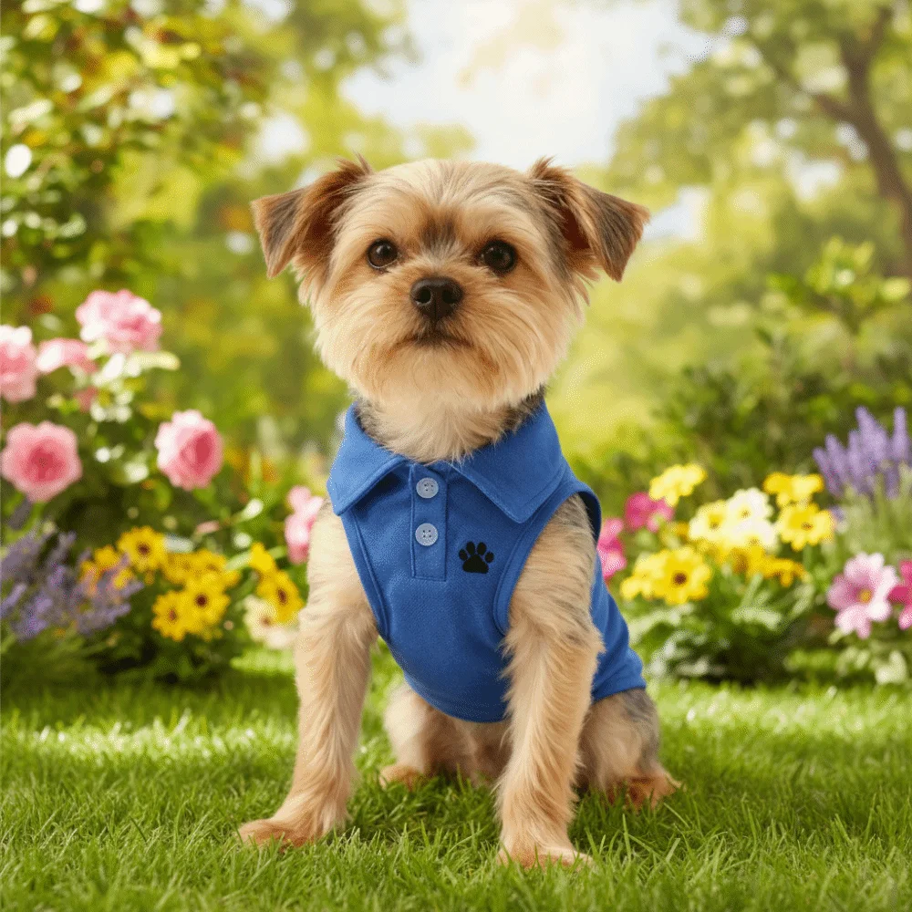 Pet Cool Clothes Breathable Pet Dog Shirt Solid Color Two-legged Dog Short Shirt Thin Material Soft Pet T-shirt Daily Walk